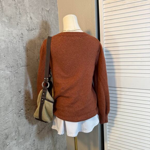 Preppy Amazon Essentials Orange Sweater - Picture 6 of 7